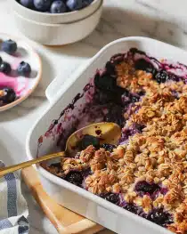 Blueberry Baked Oatmeal 4 Blueberry Baked Oatmeal