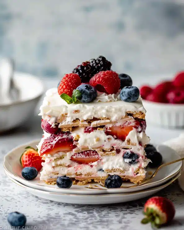 Easy Berry Icebox Cake