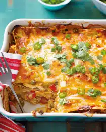 Green Chile Chicken Tortilla Casserole