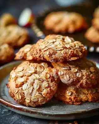Healthy Apple Oat Biscuits