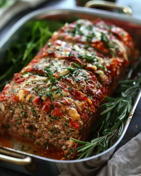 Herb-Crusted Parmesan Meatloaf