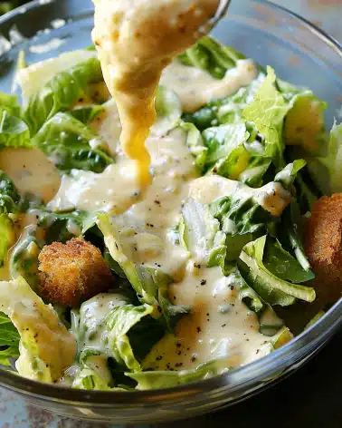 Homemade Caesar Salad Dressing WITHOUT Raw Anchovies