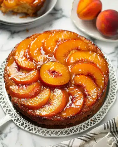 Nectarine Upside-Down Cake 4 Nectarine Upside-Down Cake