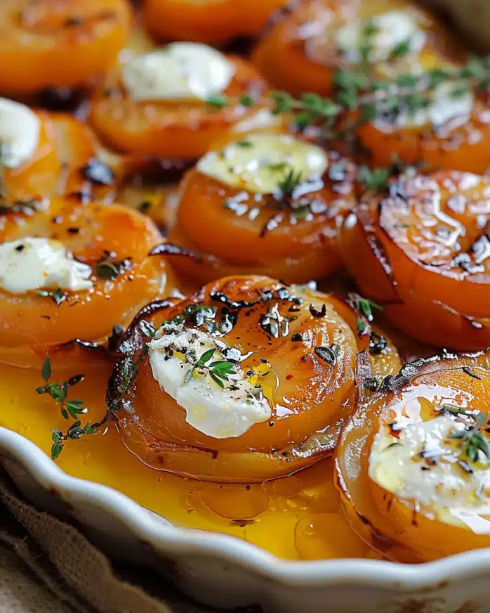 Patates Douces Rôties au Chèvre et au Miel