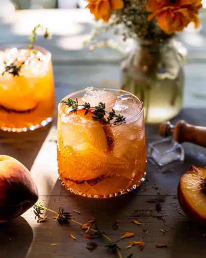 Peach Thyme Smash.