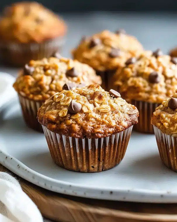 Simple Cottage Cheese Oatmeal Blender Muffins