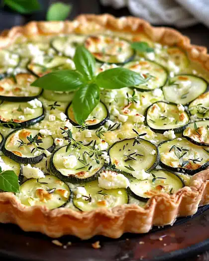 Tarte Courgette Feta