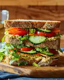 Veggie & Hummus Sandwich