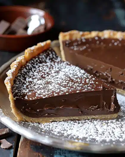 Tarte au chocolat au lait 4 Tarte au chocolat au lait