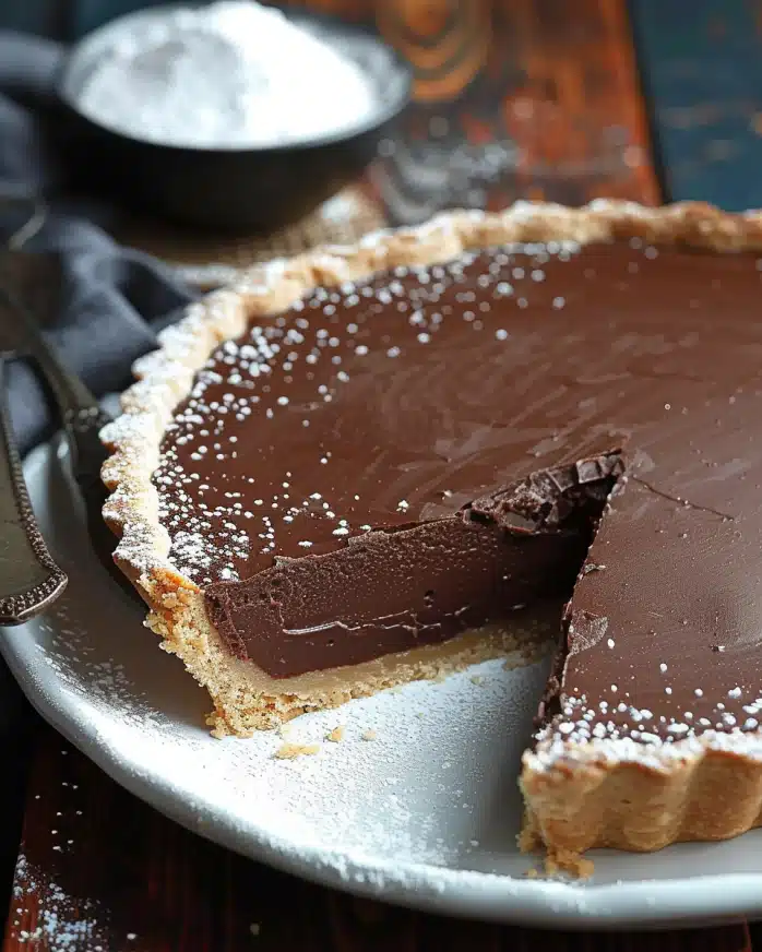 Tarte au chocolat au lait