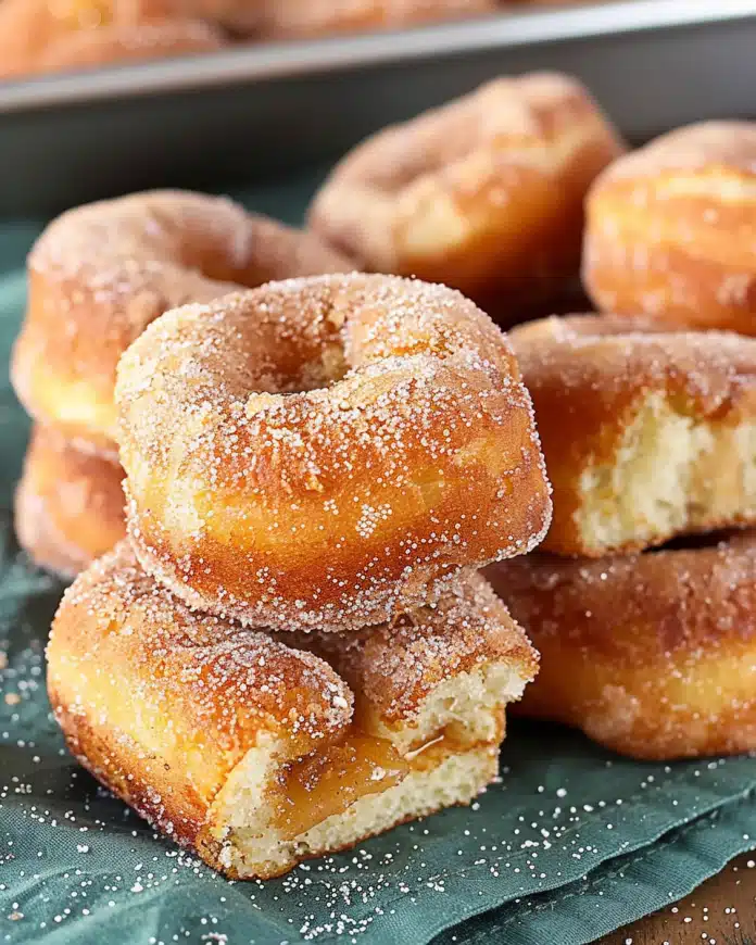 Apple Cider Hawaiian Roll Donuts