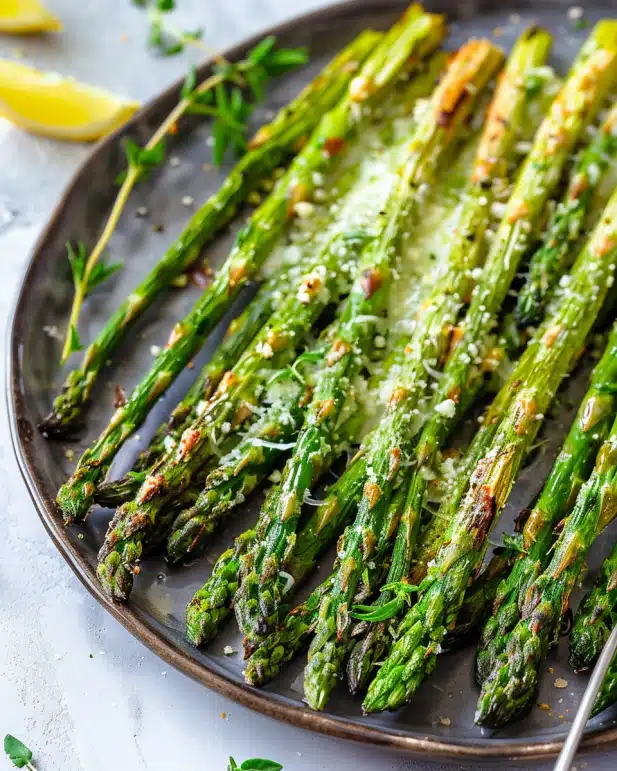 Baked Asparagus with Parmesan
