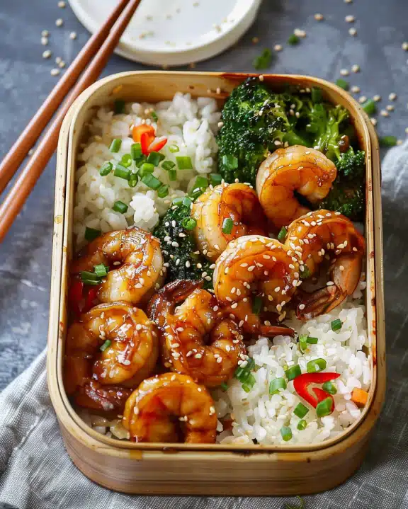 Best Shrimp Teriyaki Bento Box (Sweet and Savory)