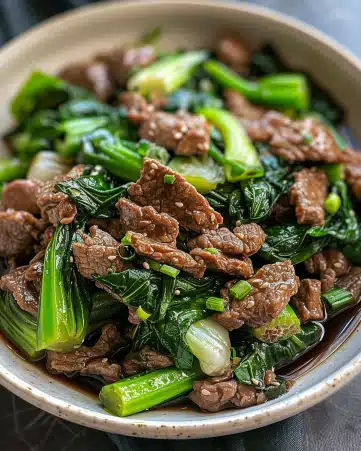 Bok Choy Stir-Fried Beef