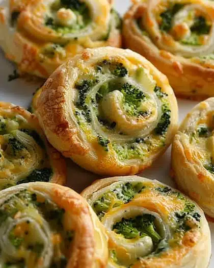 Broccoli Cheese Pinwheels