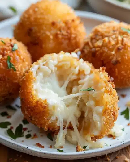 Cheesy Italian Arancini Rice Balls Recipes