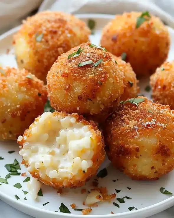 Cheesy Italian Arancini Rice Balls Recipes