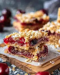 Cherry Coconut Oat Bars