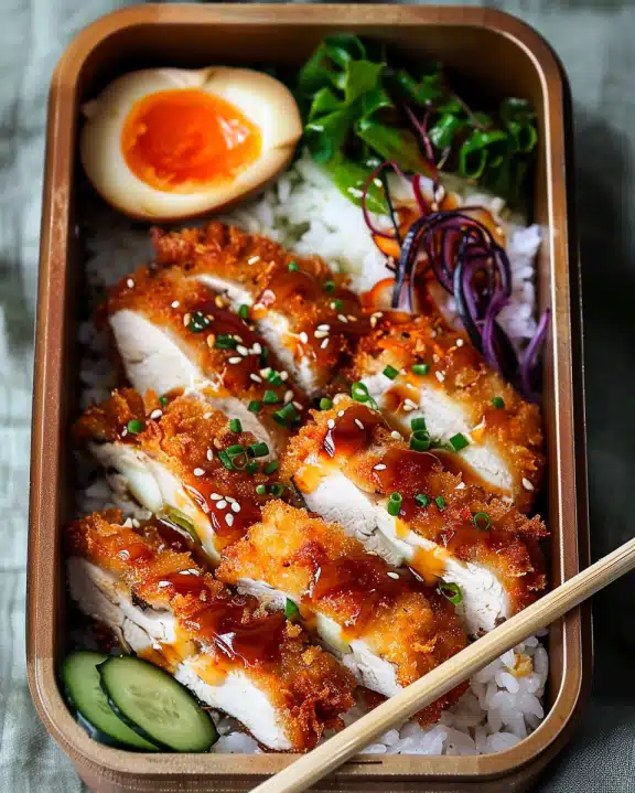 Chicken Katsu  Box (Easy Japanese Lunch Idea)