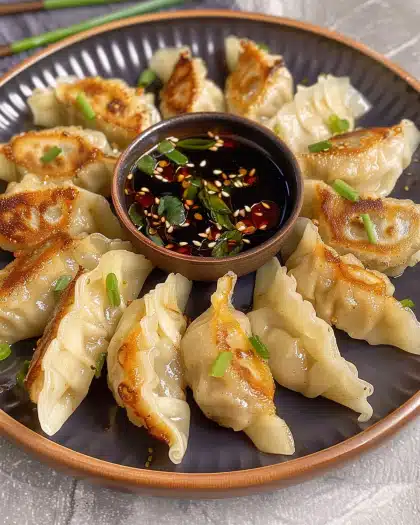 Chicken Potstickers (Pan Fried Dumplings)