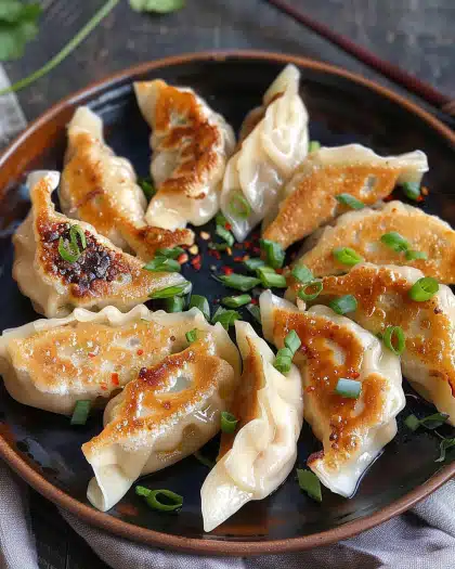 Chicken Potstickers (Pan Fried Dumplings) 6 Chicken Potstickers (Pan Fried Dumplings)