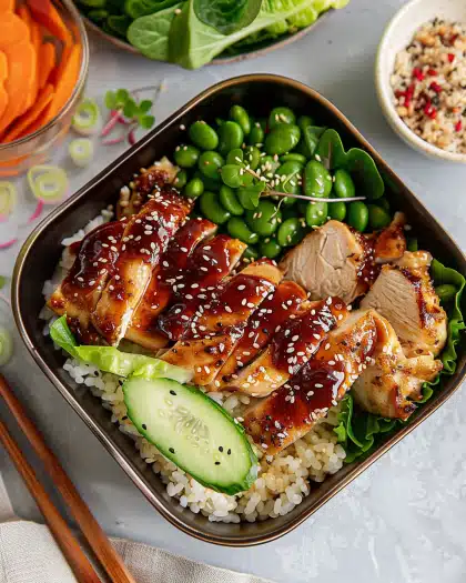 Chicken Teriyaki Bento Box 4 Chicken Teriyaki Bento Box
