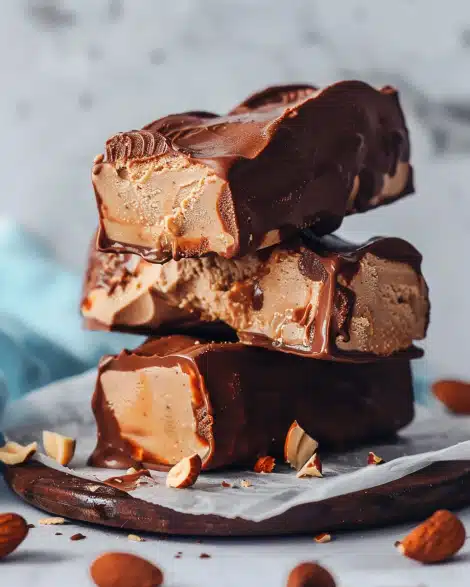 Chocolate Peanut Butter Ice Cream Bars (Vegan)