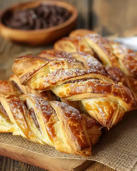 Chocolate Puff Pastry Twists