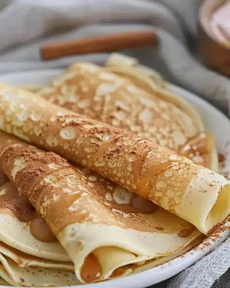 Cinnamon Roll Protein Crepes