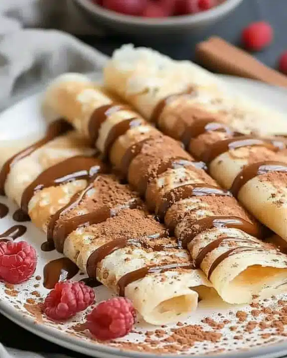 Cinnamon Roll Protein Crepes