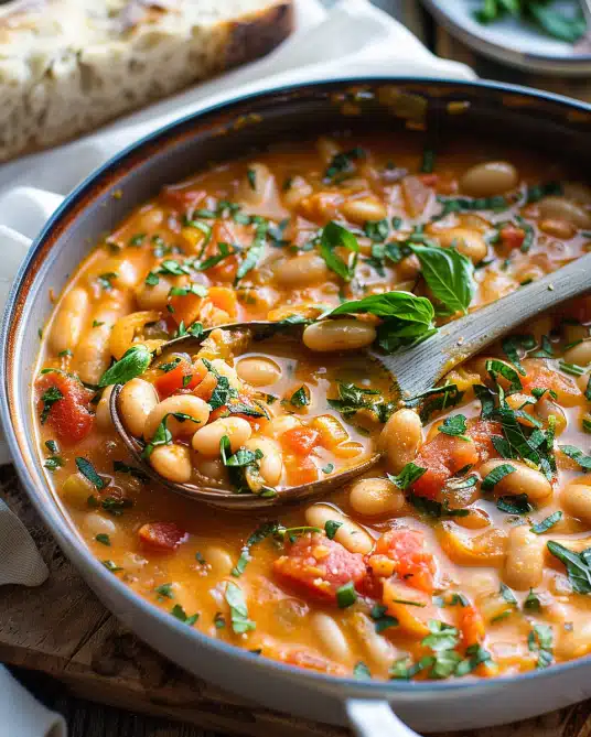 Creamy Tomato White Bean Stew