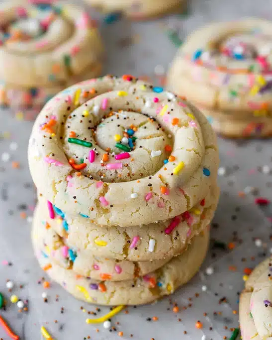 Crumbl Birthday Cake Cookie Copycat
