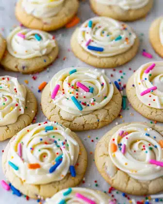 Crumbl Birthday Cake Cookie Copycat