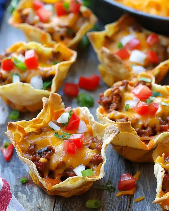 Crunchy Taco Cups