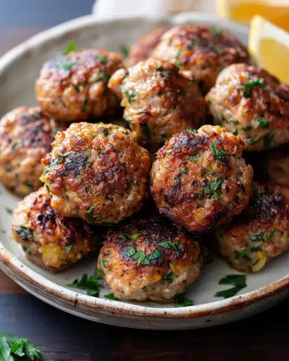 Greek Keftedes (Fried Meatballs)