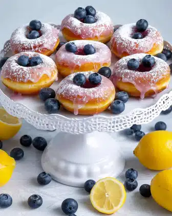 Lemon Blueberry Donuts