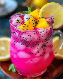 Mango Dragonfruit Lemonade Refreshing Summer Drink