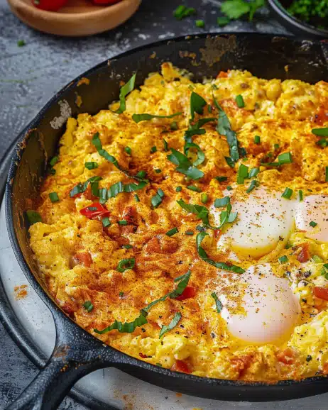 Menemen Recipe (Turkish Scrambled Eggs with Peppers)