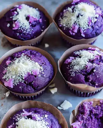 Moist & Fluffy Ube Muffins Recipe