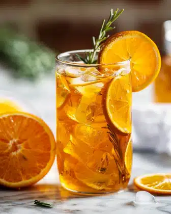 Orange Rosemary Iced Tea