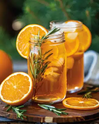 Orange Rosemary Iced Tea 6 Orange Rosemary Iced Tea