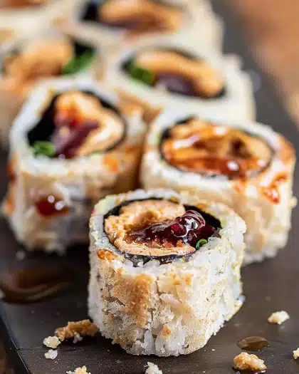 Peanut Butter and Jelly Sandwich Sushi Rolls