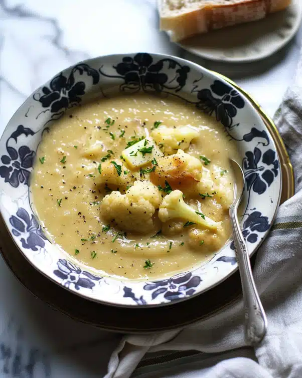 Potato, Cauliflower, and Leek Soup