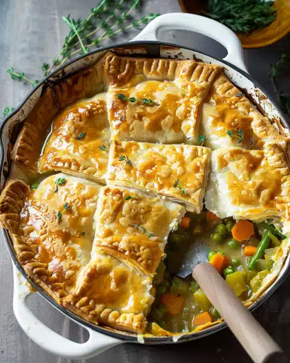 Puff Pastry Vegetable Pot Pie
