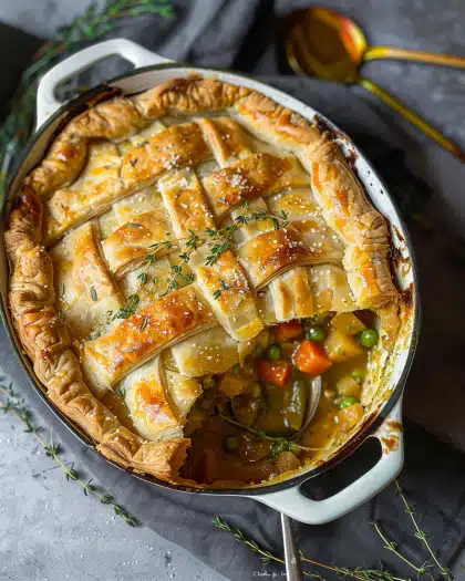 Puff Pastry Vegetable Pot Pie