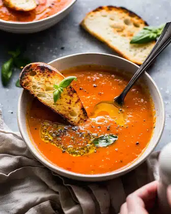 Secret Ingredient Tomato Basil Soup