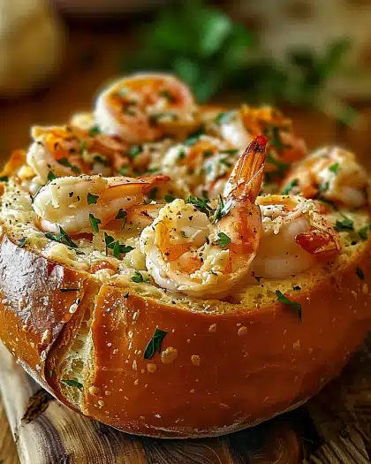 Stuffed Seafood Bread Bowl