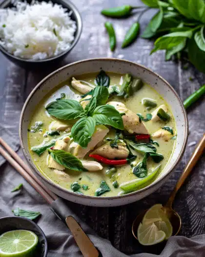 Thai Green Curry with Chicken 6 Thai Green Curry with Chicken