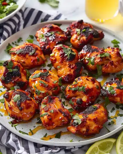 Hot Honey-Harissa Chicken Bites