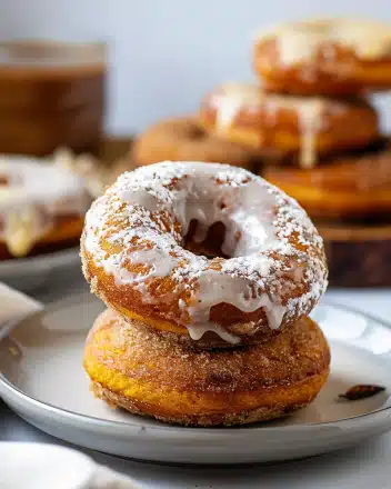 Vegan Baked Pumpkin Donuts